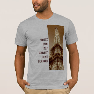 Franse franse oever Eiffel Paris T-Shirt 1