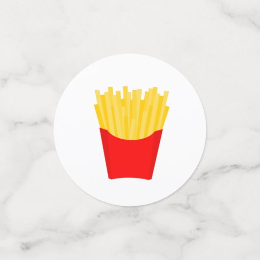 Franse "Fries Birthday" Confetti (Kleine voorkant)