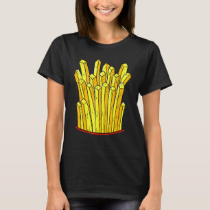 Franse Fries Costume Fast Food Franse Fry T-shirt