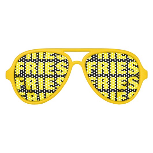Franse Fries obsessie grappige feestbril (Voorkant)