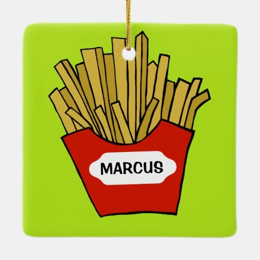 Franse friet op maat ornament (Achterkant)