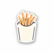 Franse friet sticker (Voorkant)