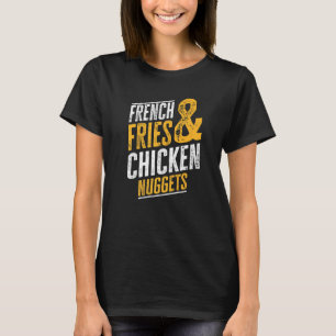 Franse frieten en kipnuggets t-shirt