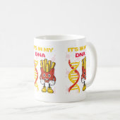 Franse frieten Mok - Het zit in mijn DNA-Mok (Voorkant rechts)