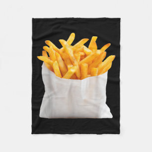 Franse frietjes bakken grappige Halloween-voedselk Fleece Deken
