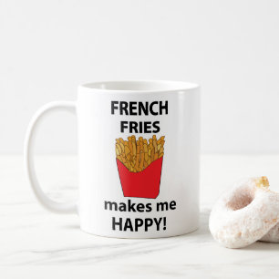Franse frietjes maken me gelukkig Franse frietjes Koffiemok