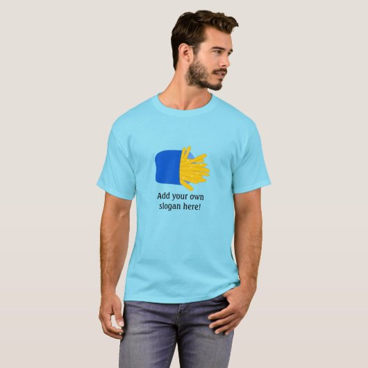 Franse frj:  slogan t-shirt (Voorkant volledig)