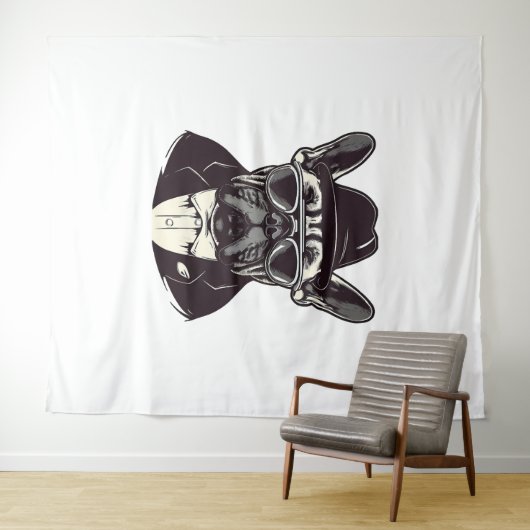 franse gangster wandkleed (In Situ (horizontaal))