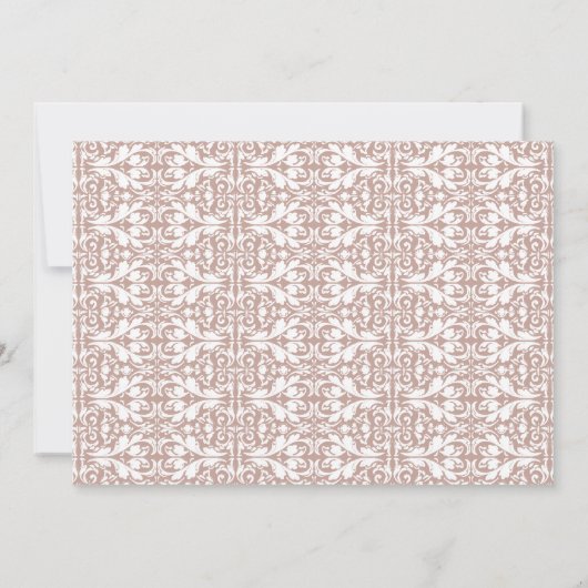 Franse Garden Bridal Tea Kaart (Achterkant)