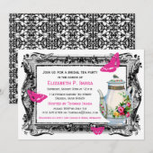 Franse Garden Bridal Tea Kaart (Voorkant / Achterkant)