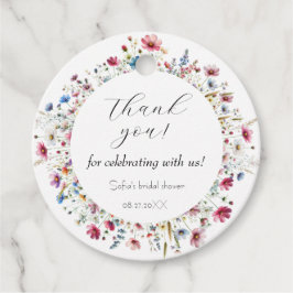 Franse Garden Party bloem Bedankjes Labels