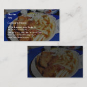 Franse garnalen taarten taarten visitekaartje (Voorkant / Achterkant)