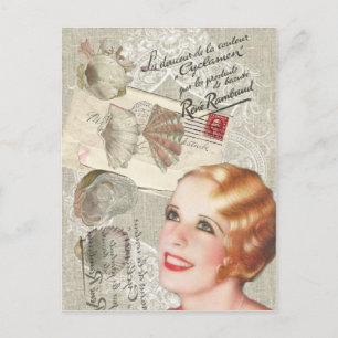 franse garnalenparijs fashionista girly glamour briefkaart