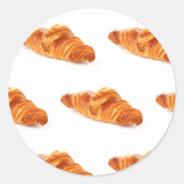 Franse gebak Sticker, bakkerij Croissant Ronde Sticker