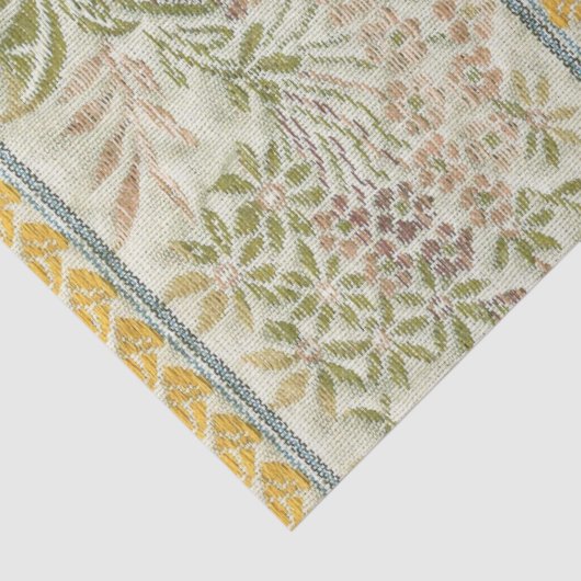 Franse geborduurde flessenlook tissuepapier (Detail)