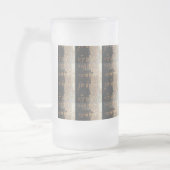  Franse geïnspireerde afdruk van scripts Matglas Bierpul (Links)