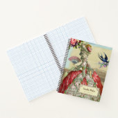 ,Franse geïnspireerde Marie Antoinette gepersonali Notitieboek (Binnen)
