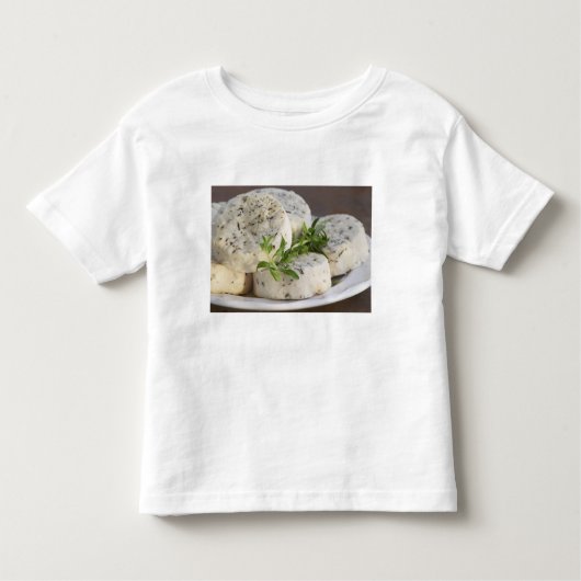 Franse geitenkaas - chevre - met kruiden op een kinder shirts (Voorkant)
