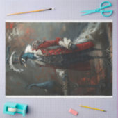  Franse geklede pauw decoupage Tissuepapier (Craft)