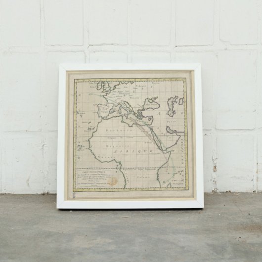  Franse geografische kaart van Afrika in Europa Poster