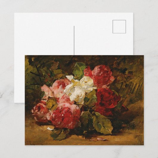 -Franse Georges Jeannin Rozen III Briefkaart (Voorkant / Achterkant)