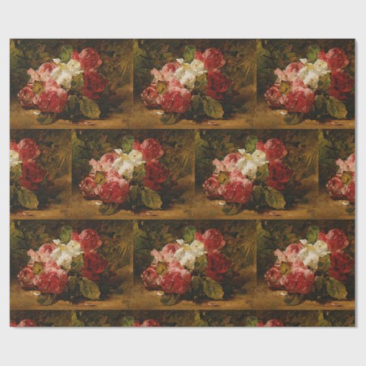 -Franse Georges Jeannin Rozen III Cadeaupapier (Vlak)