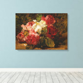 -Franse Georges Jeannin Rozen III Canvas Afdruk (Insitu (Houten vloer))