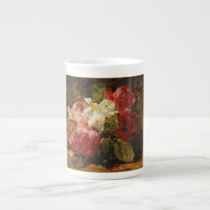-Franse Georges Jeannin Rozen III Porselein Kop