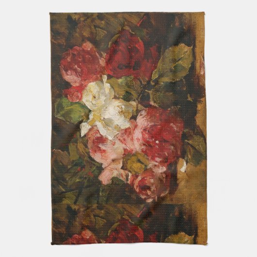 -Franse Georges Jeannin Rozen III Theedoek (Verticaal)