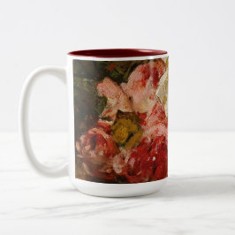 -Franse Georges Jeannin Rozen III Tweekleurige Koffiemok