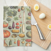 Franse gids voor de tuin theedoek (Quarter Fold)