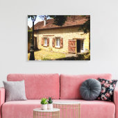 Franse Gite Canvas afdrukken (Insitu (Woonkamer))