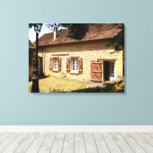 Franse Gite Canvas afdrukken (Insitu (Houten vloer))