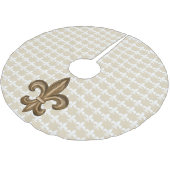 Franse Golden Fleur De Lis Crest Kerstboom Rok (Gekanteld)