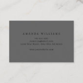 Franse Gothic Damask Stylist Visitekaartje (Achterkant)