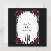 Franse Gothic Theme Weddenschap Kaart (Achterkant)