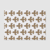 Franse Gouden Fleur de Lis Crest Tissuepapier (Voorkant)