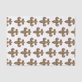 Franse Gouden Fleur de Lis Crest Tissuepapier