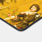  Franse Gouden Gele Toile Victoriaans Bloemen Bureaumat (Hoek)