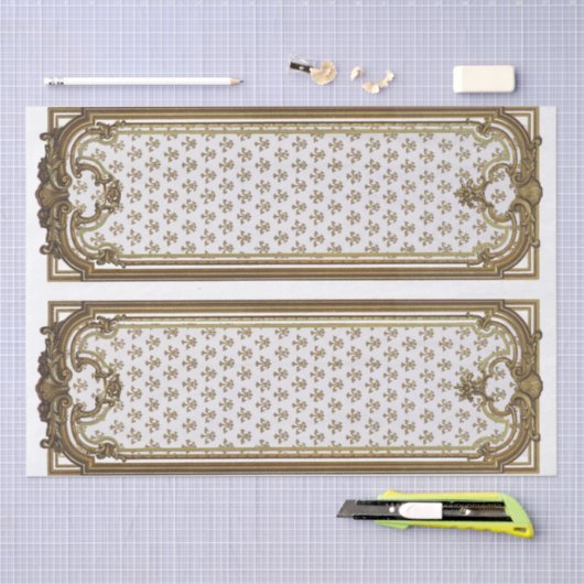 Franse goudmeubelen - ontvlechting van Lijst Tissuepapier (Craft)