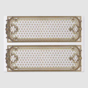 Franse goudmeubelen - ontvlechting van Lijst Tissuepapier