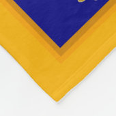 Franse goudvaten op Azur Banner Fleece Deken (Hoek)