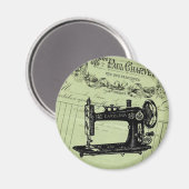  Franse grafische naaigmachine Magneet (Voorkant / Achterkant)
