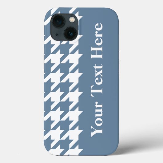 Franse Grijze Elegant Houndstooth met aangepaste t Case-Mate iPhone Case (Achterkant)