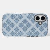 Franse grijze Marokkaanse Damask Case-Mate iPhone Case (Achterkant (horizontaal))
