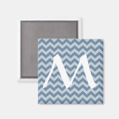 Franse grijze Marokkaanse Moods Chevrons Magneet (Voorkant / Achterkant)