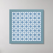 Franse grijze Stippen van het net Canvas Afdruk (Voorkant)