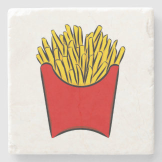 Franse groente aardappelen kruipen yum Art Draag r Stenen Onderzetter