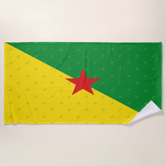 Franse Guiana Beach Towel Strandlaken (Voorkant)