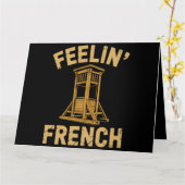 Franse guillotine kaart (Gele Bloem)